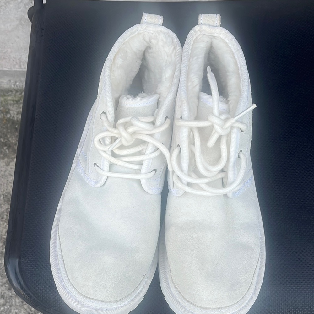 UGG White Ankle Boots